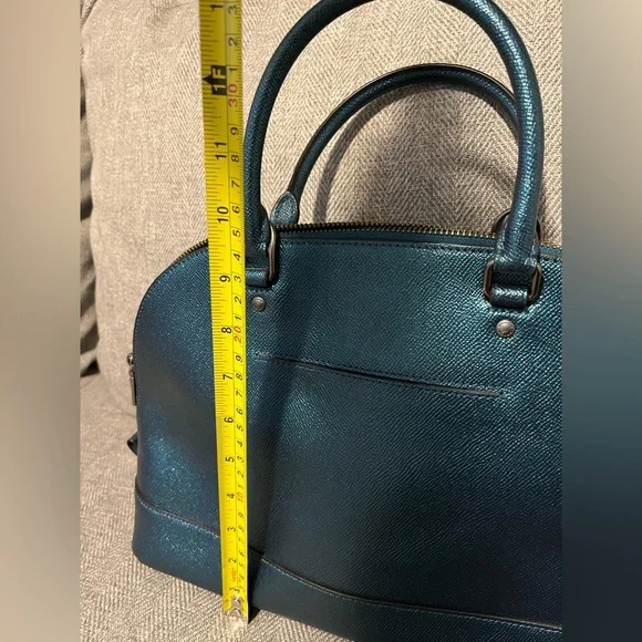 Coach Sierra Teal dome satchel - Picture 6 of 14